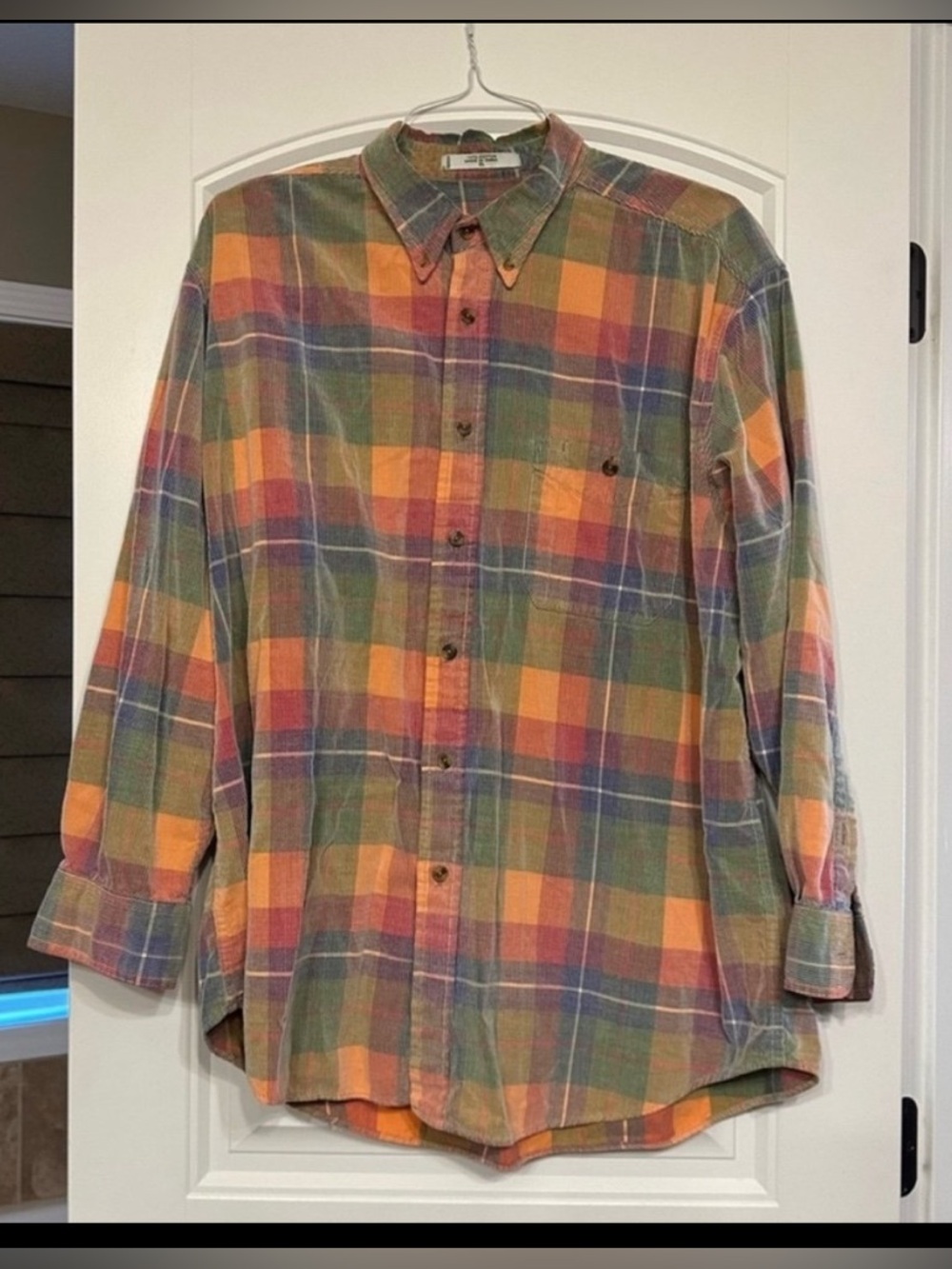 Vintage Orvis Corduroy button front long sleeve